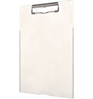 Clipboard holds iPad and Paper